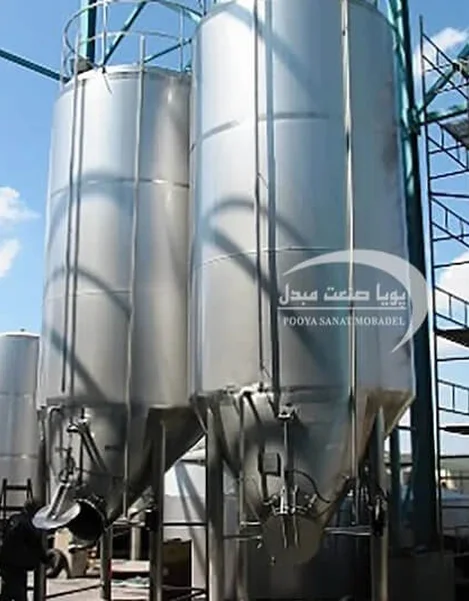 مخزن استیل ۴۰۰۰۰ لیتری تک جداره 
