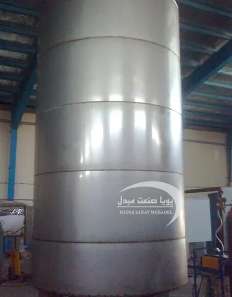مخزن استیل ۲۰۰۰۰ لیتری تک جداره 